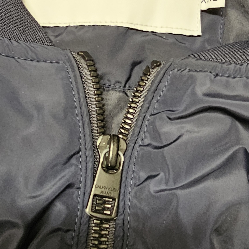 Calvin Klein Jeans Navy Blue Bomber Jacket - Picture 6 of 6